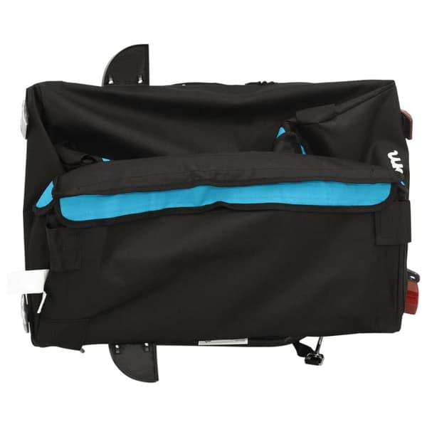vidaXL Sykkelvogn svart og blå 30 kg jern