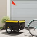Miniatyrbillede 2 af 11: vidaXL cykelanhænger 45 kg jern sort og gul
