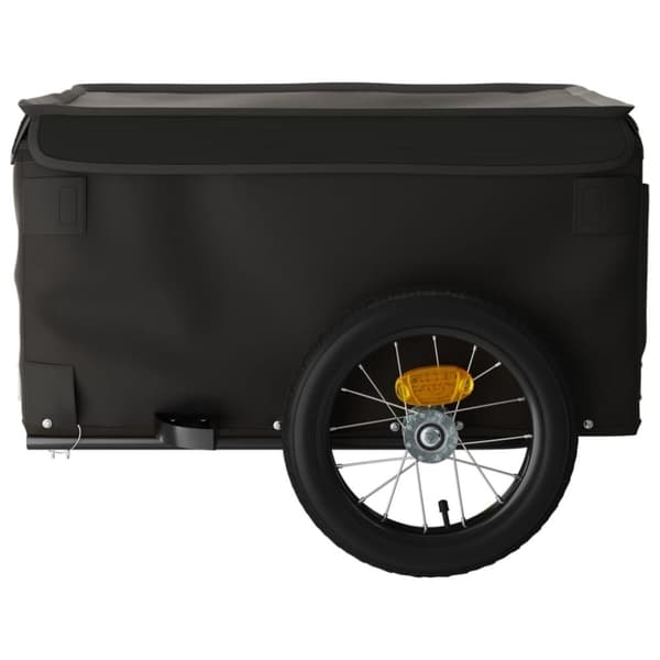 vidaXL Sykkelvogn svart 30 kg jern