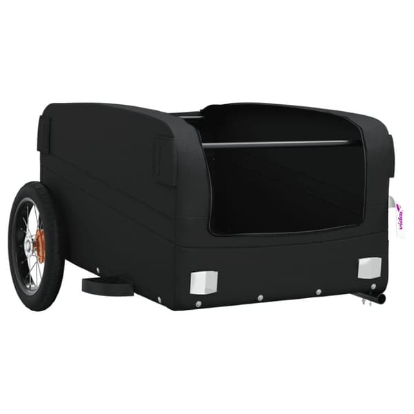 vidaXL Cykelvagn svart 30 kg järn