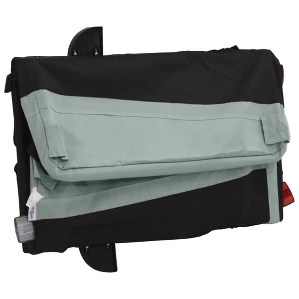 vidaXL Sykkelvogn svart og grå 30 kg jern