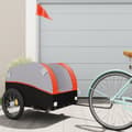 Miniatyrbilde 2 av 11: vidaXL Sykkelvogn svart og oransje 45 kg jern