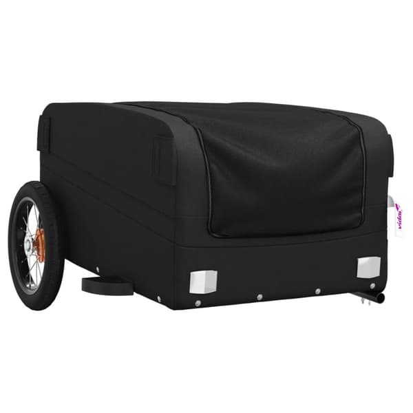 vidaXL cykelanhænger 30 kg jern sort