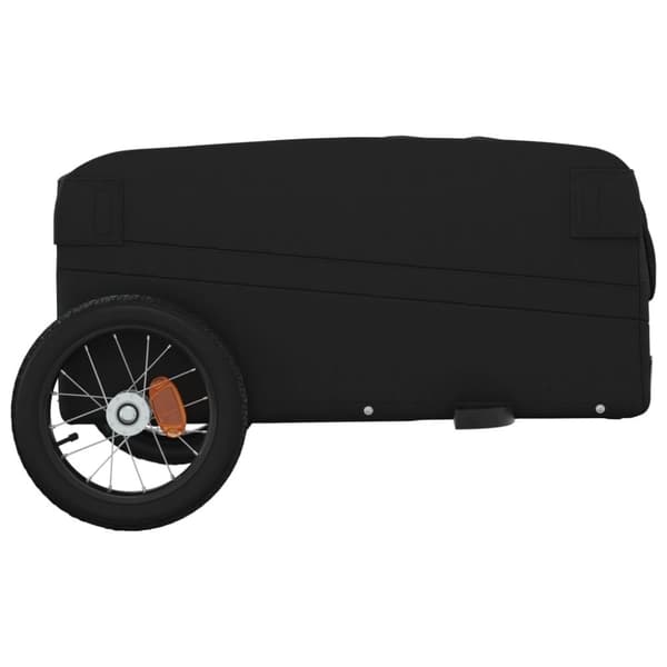 vidaXL cykelanhænger 30 kg jern sort