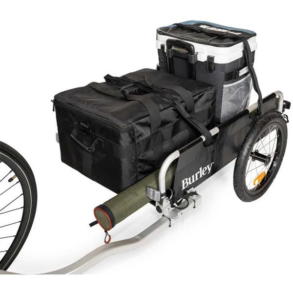Burley Släpvagn Flatbed Silver Max 45 kg Pojke