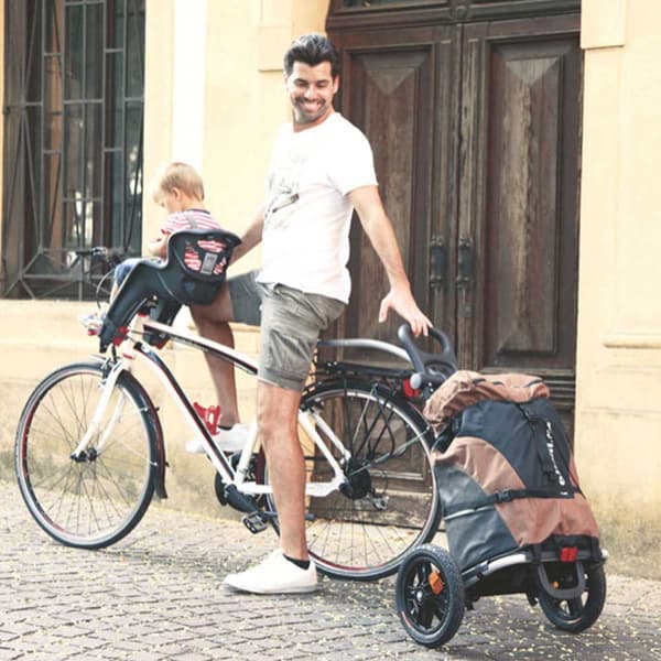 Bellelli Släpvagn B-tourist Frame System Brun,Svart Max 25 kg Pojke