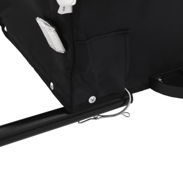 vidaXL Sykkelvogn svart og grønn 30 kg jern