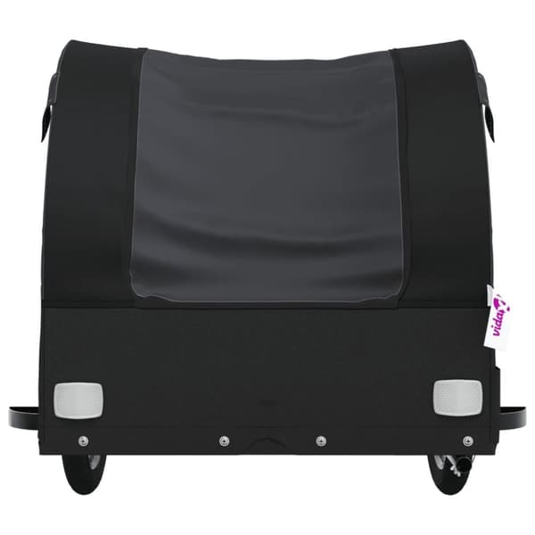 vidaXL Cykelvagn svart 45 kg järn