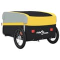 Miniatyrbilde 7 av 11: vidaXL Sykkelvogn svart og gul 45 kg jern
