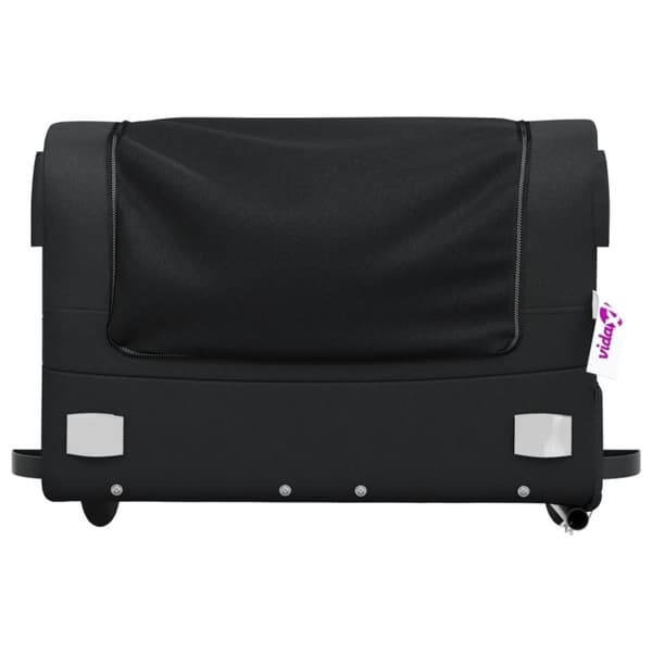 vidaXL Sykkelvogn svart 45 kg jern