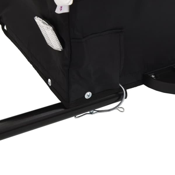 vidaXL Sykkelvogn svart 45 kg jern
