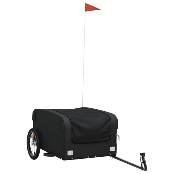 vidaXL Sykkelvogn svart 45 kg jern