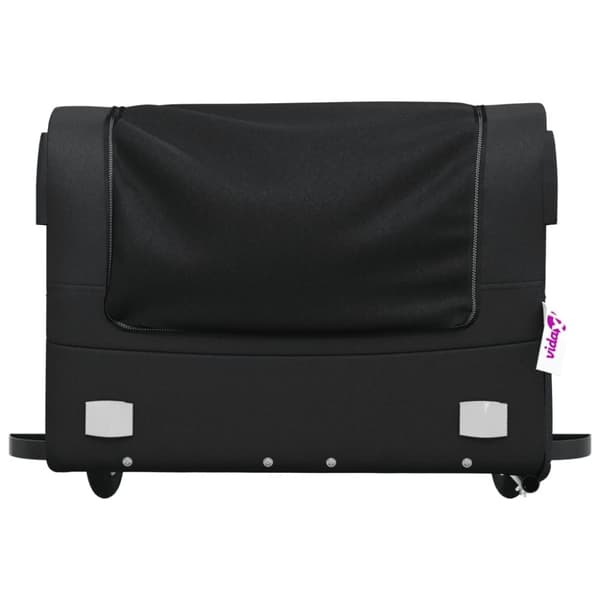 vidaXL Sykkelvogn svart 45 kg jern