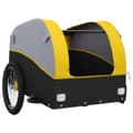 Miniatyrbilde 4 av 11: vidaXL Sykkelvogn svart og gul 30 kg jern