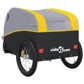Miniatyrbilde 7 av 11: vidaXL Sykkelvogn svart og gul 30 kg jern