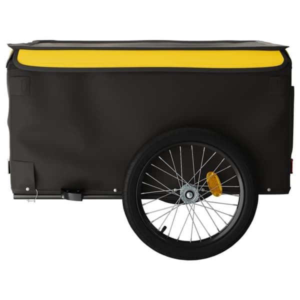 cykelanhænger 45 kg jern sort og gul