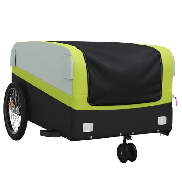 Cykelvagn svart och grön 45 kg järn