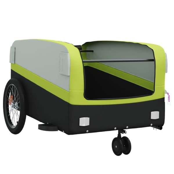 Cykelvagn svart och grön 45 kg järn