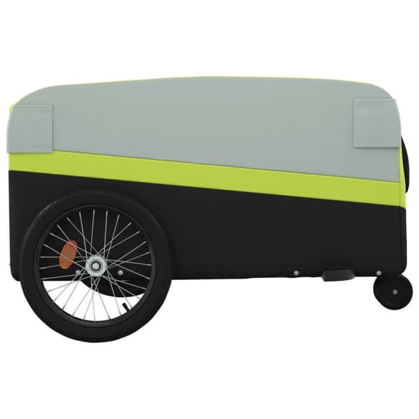 Cykelvagn svart och grön 45 kg järn