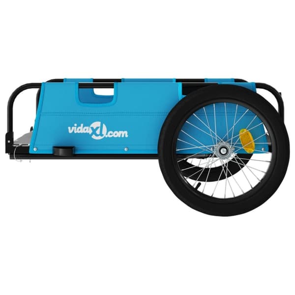 Cykelvagn blå oxfordtyg och järn