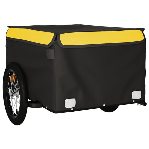 Cykelvagn svart och gul 45 kg järn