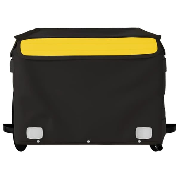Cykelvagn svart och gul 45 kg järn