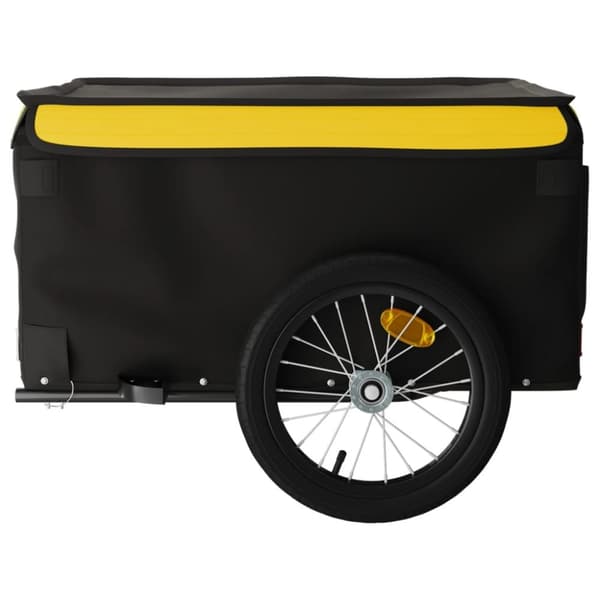 Cykelvagn svart och gul 45 kg järn
