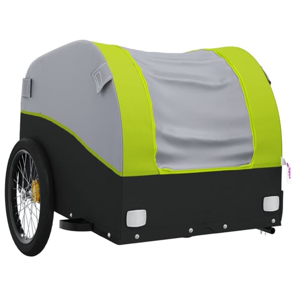 Cykelvagn svart och grön 30 kg järn