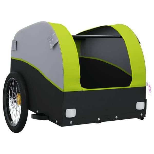 Cykelvagn svart och grön 30 kg järn