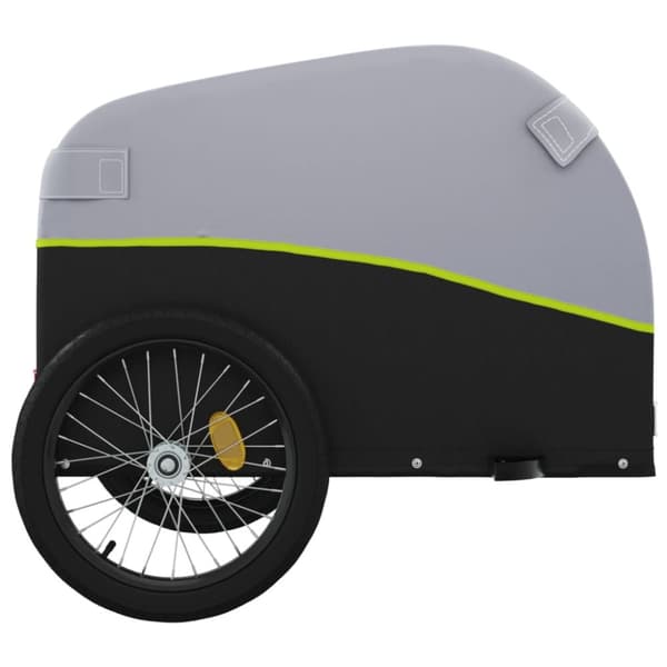 Cykelvagn svart och grön 30 kg järn