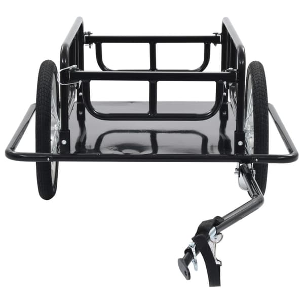 cykelanhænger 130x73x48,5 cm stål sort