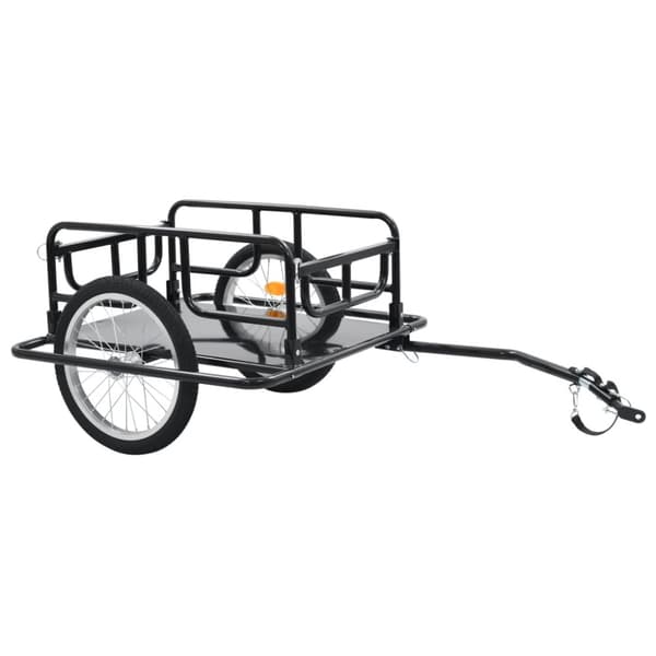 cykelanhænger 130x73x48,5 cm stål sort