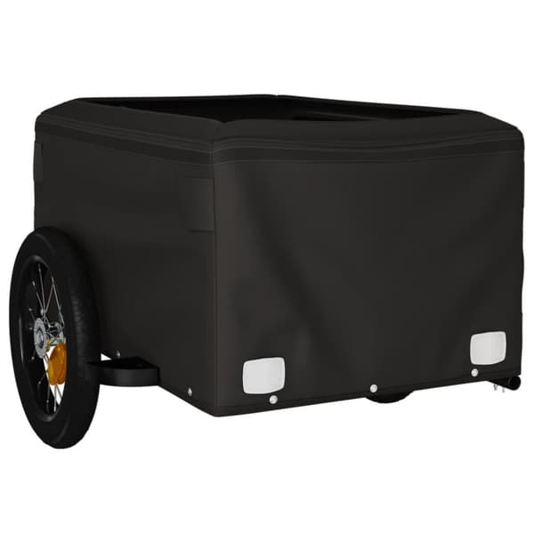 Cykelvagn svart och orange 30 kg järn