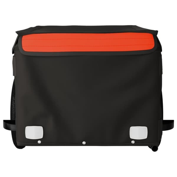 Cykelvagn svart och orange 30 kg järn