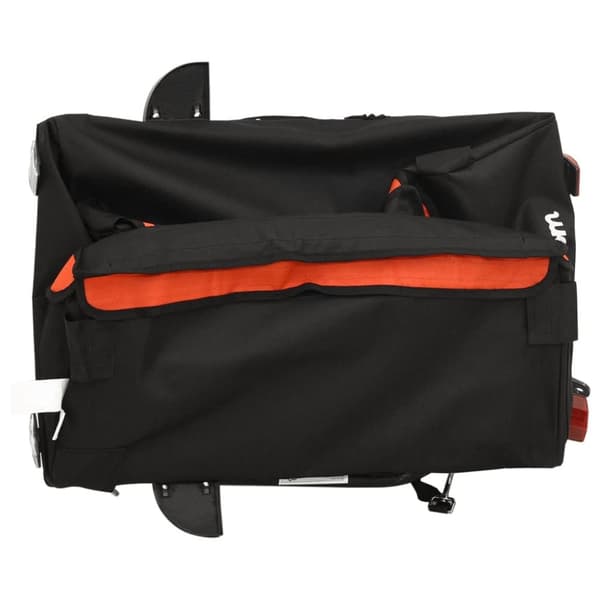 Cykelvagn svart och orange 30 kg järn