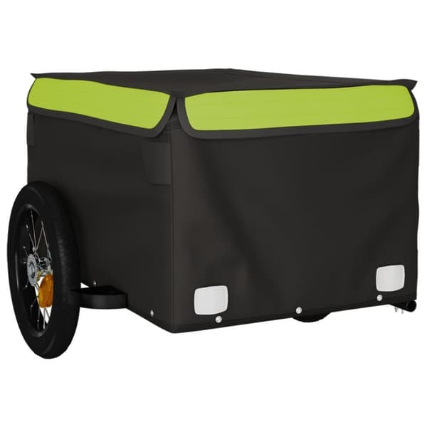 Cykelvagn svart och grön 30 kg järn
