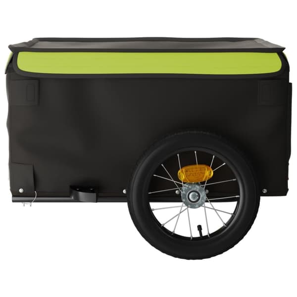 Cykelvagn svart och grön 30 kg järn
