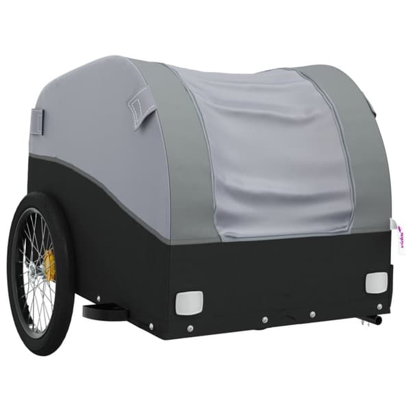 Cykelvagn svart och grå 30 kg järn