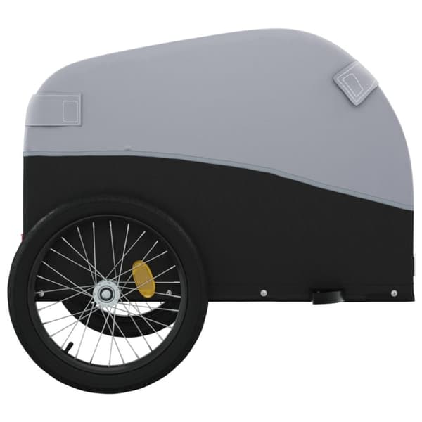 Cykelvagn svart och grå 30 kg järn