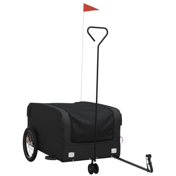 vidaXL cykelanhænger 45 kg jern sort