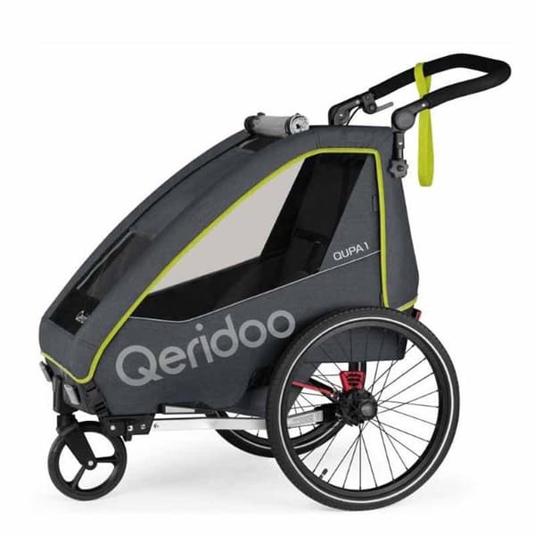Qeridoo Släpvagn Qupa1 Silver Max 36 kg Pojke