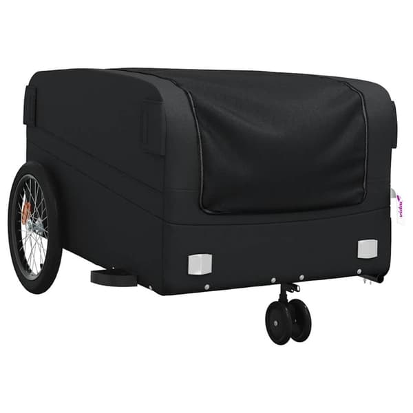 vidaXL Sykkelvogn svart 45 kg jern