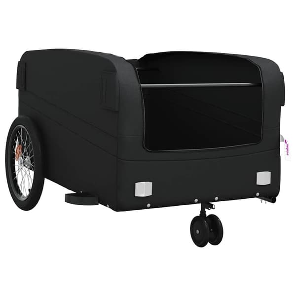 vidaXL Sykkelvogn svart 45 kg jern