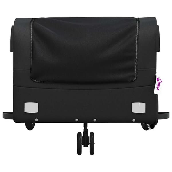 vidaXL Sykkelvogn svart 45 kg jern