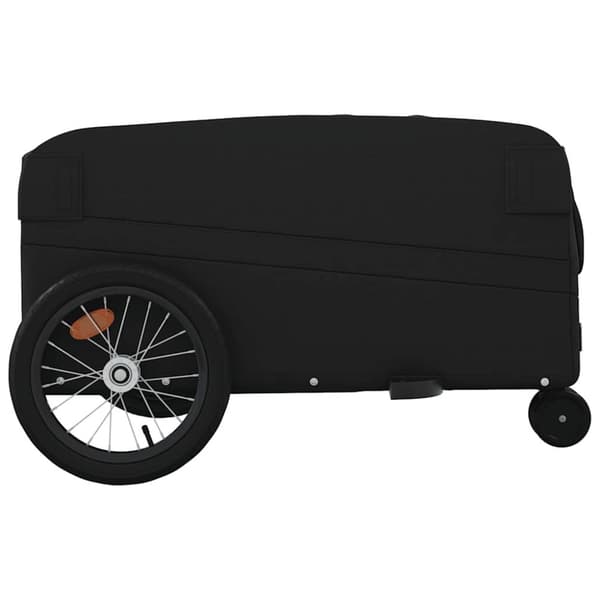 vidaXL Sykkelvogn svart 45 kg jern