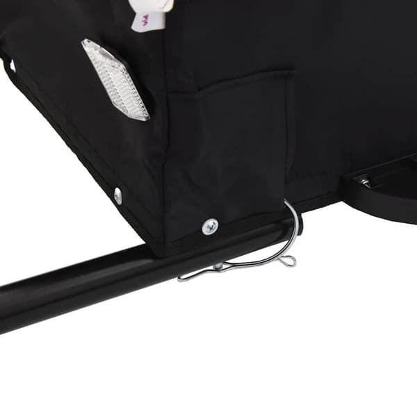 vidaXL Sykkelvogn svart 45 kg jern