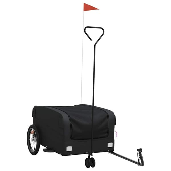 vidaXL Sykkelvogn svart 45 kg jern