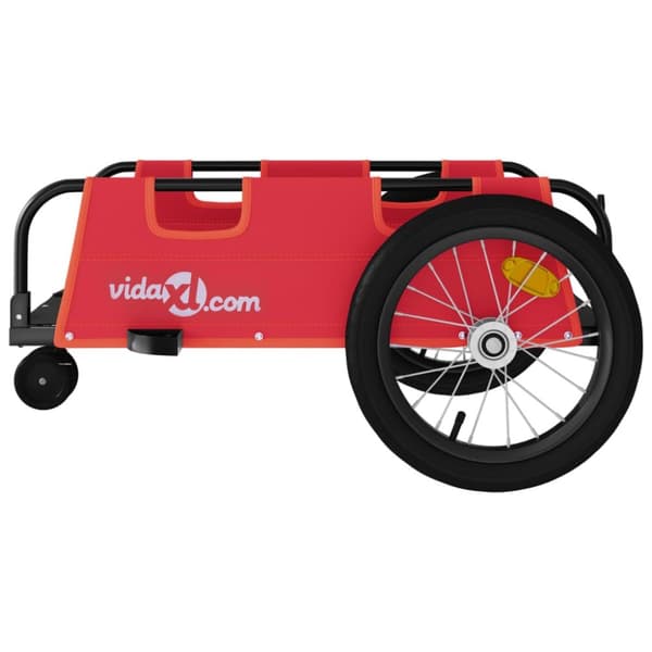 vidaXL cykeltrailer oxfordstof og jern rød