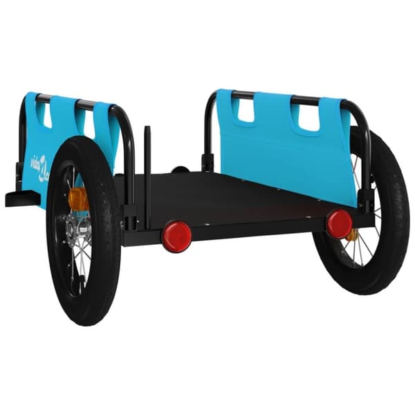 vidaXL cykeltrailer oxfordstof og jern blå