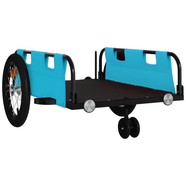 vidaXL cykeltrailer oxfordstof og jern blå